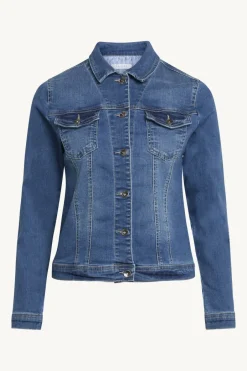 Naisten Farkkutakki, ELAINE DENIM JACKET Sininen, Indigo><noscript><img width=