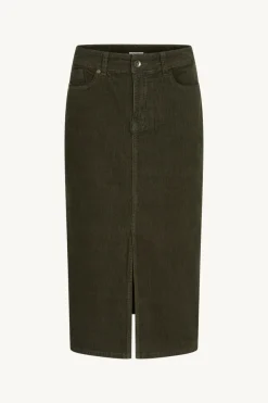 naisten hame, NEDDA SAMETTIHAME Armeijanvihreä>Claire