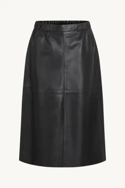 Naisten Hame, NELLI NAHKAHAME Musta>Claire Discount