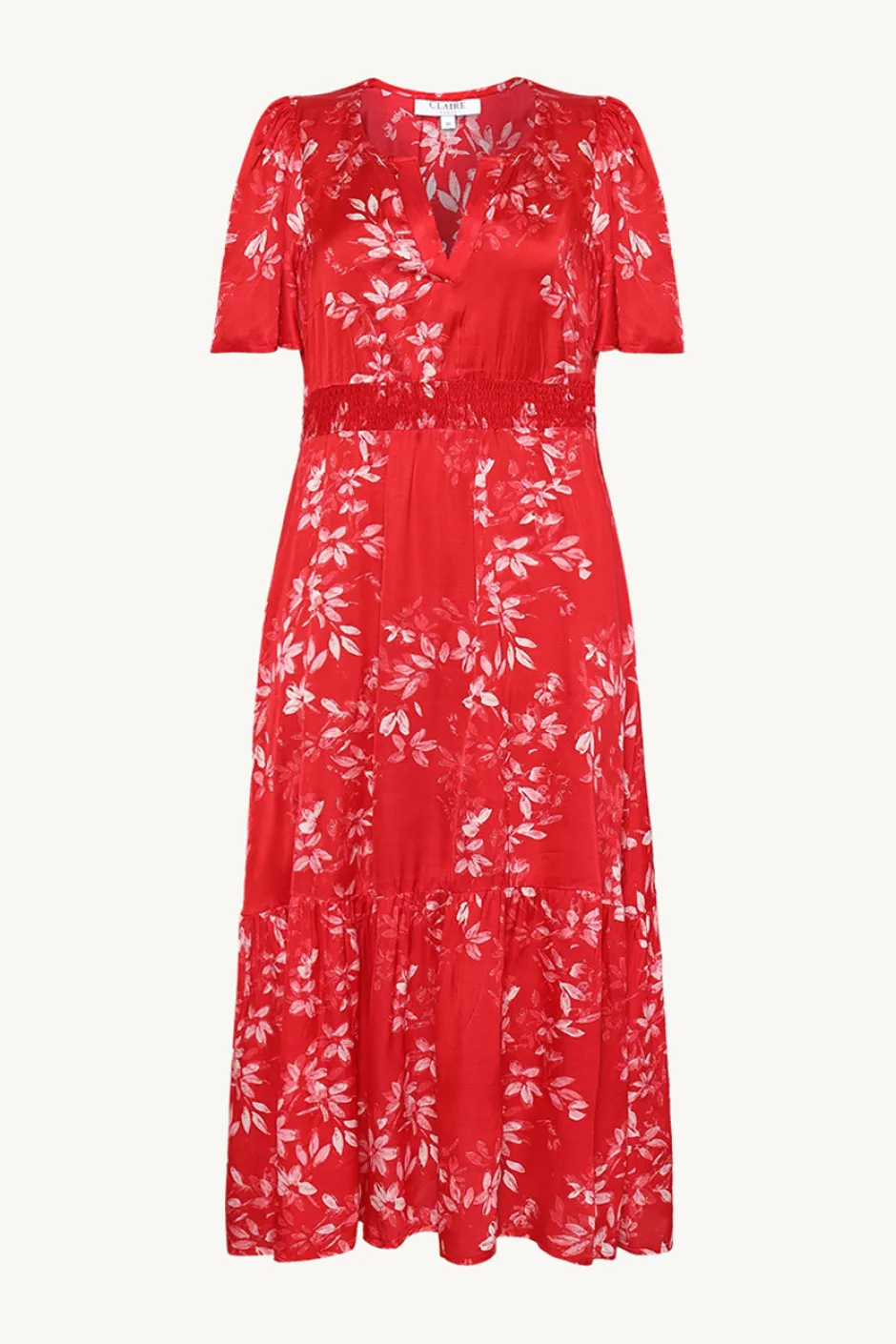 naisten mekko, DILANI DRESS Punainen Kuosi>Claire Sale