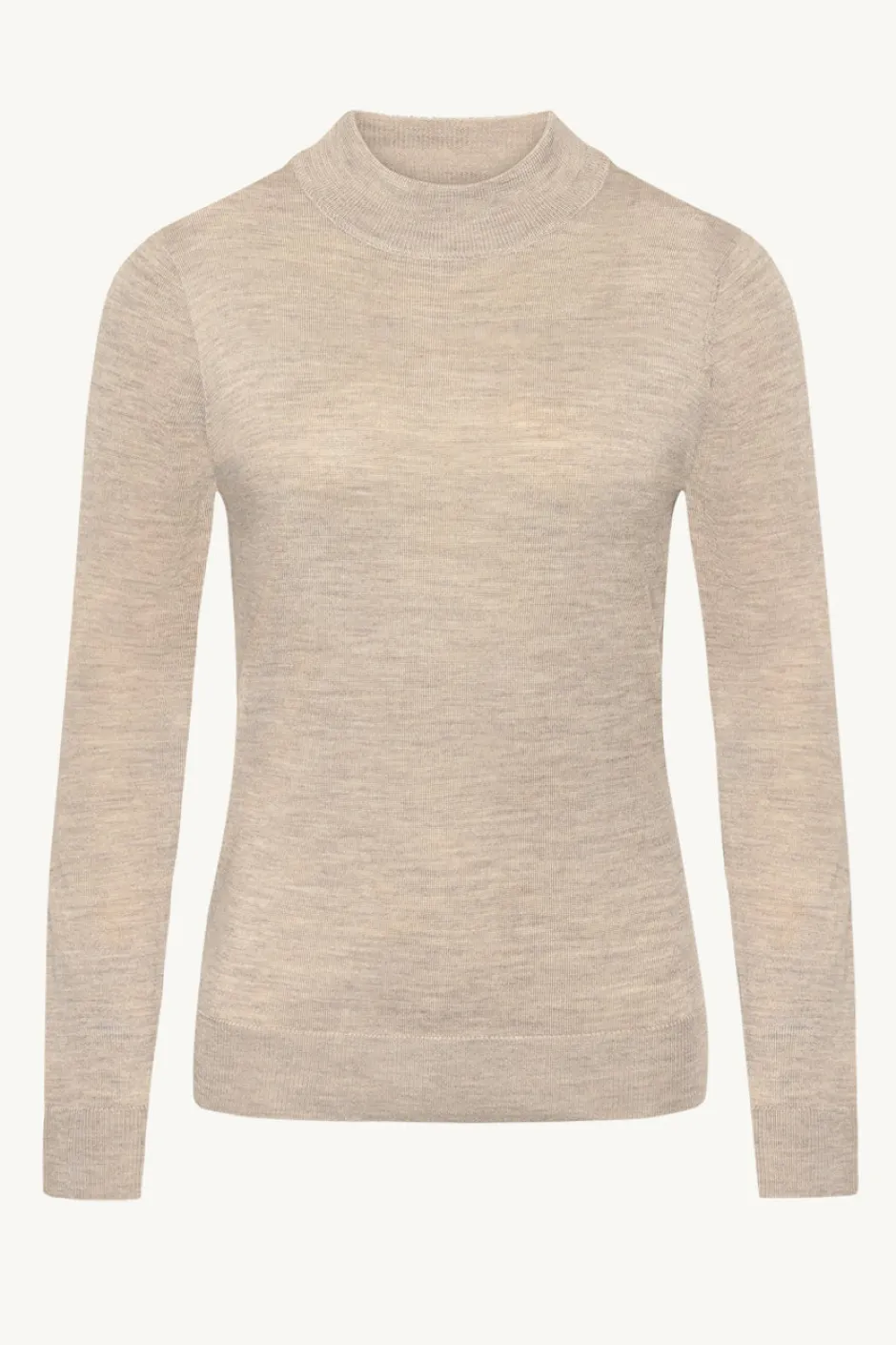 naisten neulepusero Paulia Merinowool Turtle Neck,>Claire