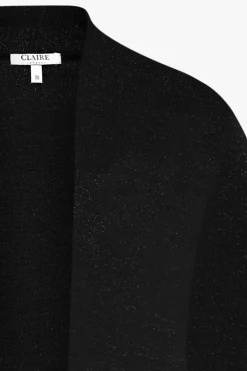 naisten neuletakki Celine Cardigan Lurex, musta><noscript><img width=