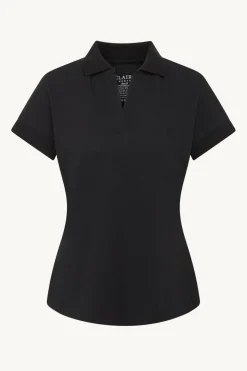 Naisten Pikeepaita, AUBRIELLE PIQUE GOTS Musta>Claire Discount