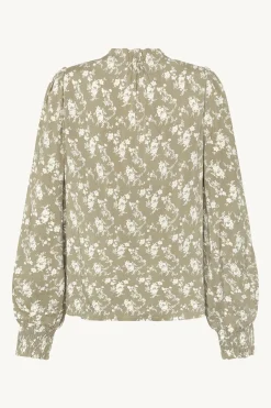 naisten pusero, RAQUEL BLOUSE Vihreä Kuosi>Claire Sale