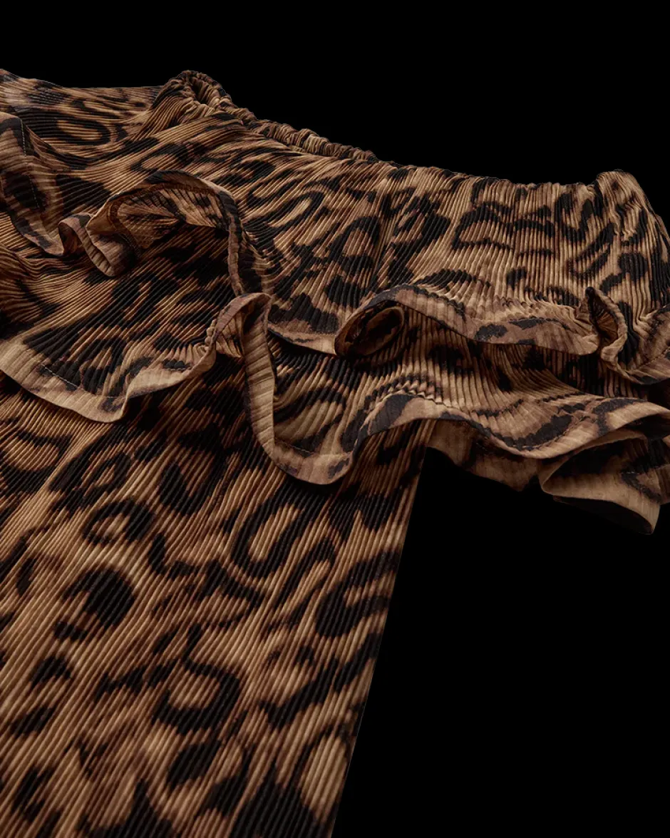 naisten mekko, KIRA DRESS Ruskea Kuosi>COPENHAGEN MUSE Outlet