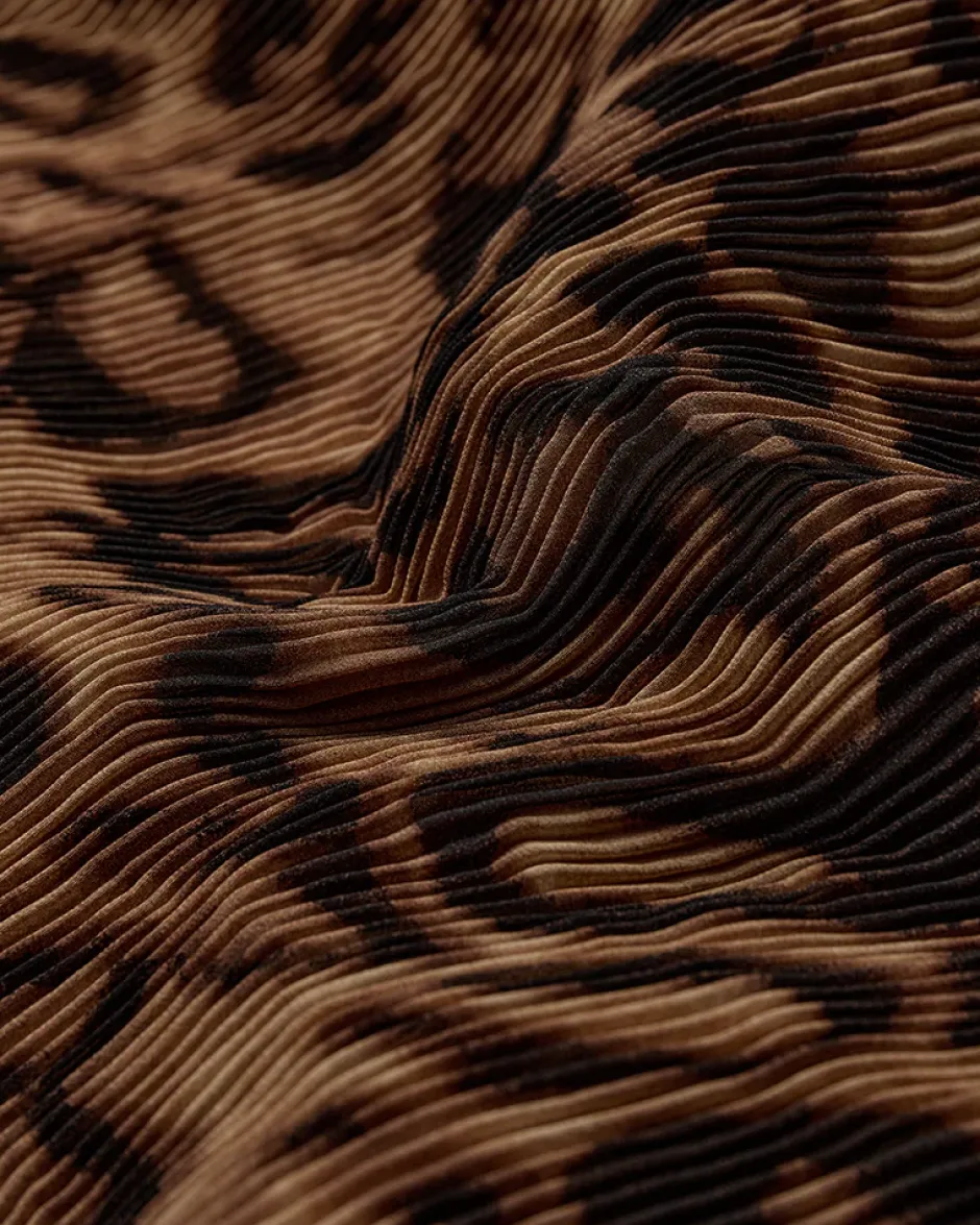 naisten mekko, KIRA DRESS Ruskea Kuosi>COPENHAGEN MUSE Outlet