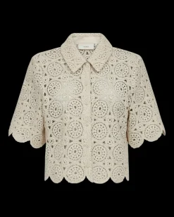 naisten neulepusero, CROCHET CARDIGAN>COPENHAGEN MUSE Outlet