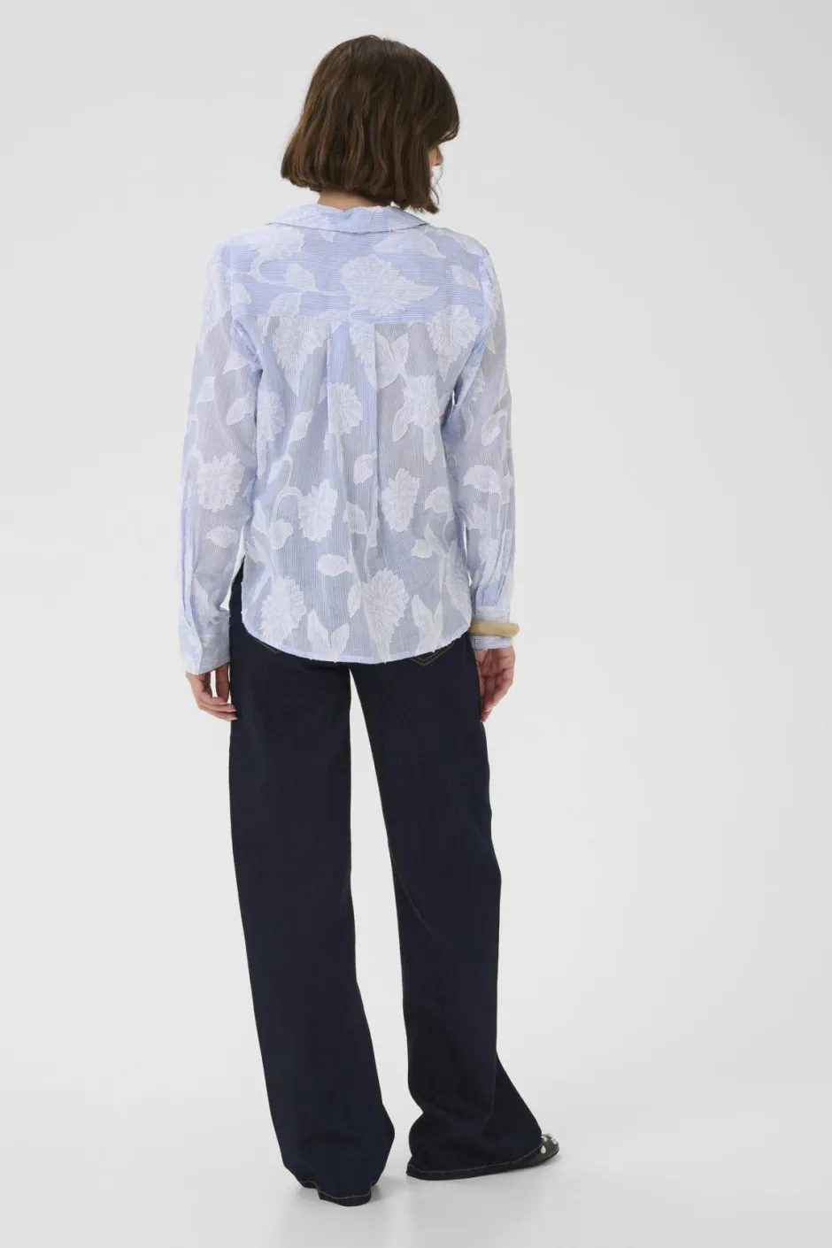 naisten paitapusero Cuzanday Shirt, sinivalkoinen raita>Culture Best