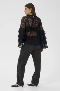 naisten pusero CUCLEMENCY BLOUSE, musta>Culture Online