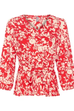 Naisten Pusero, JENNY BLOUSE Punainen Kuosi><noscript><img width=