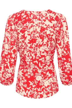 Naisten Pusero, JENNY BLOUSE Punainen Kuosi><noscript><img width=