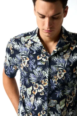 Miesten Kauluspaita, 74033-3-53 SS SHIRT>Desoto Outlet