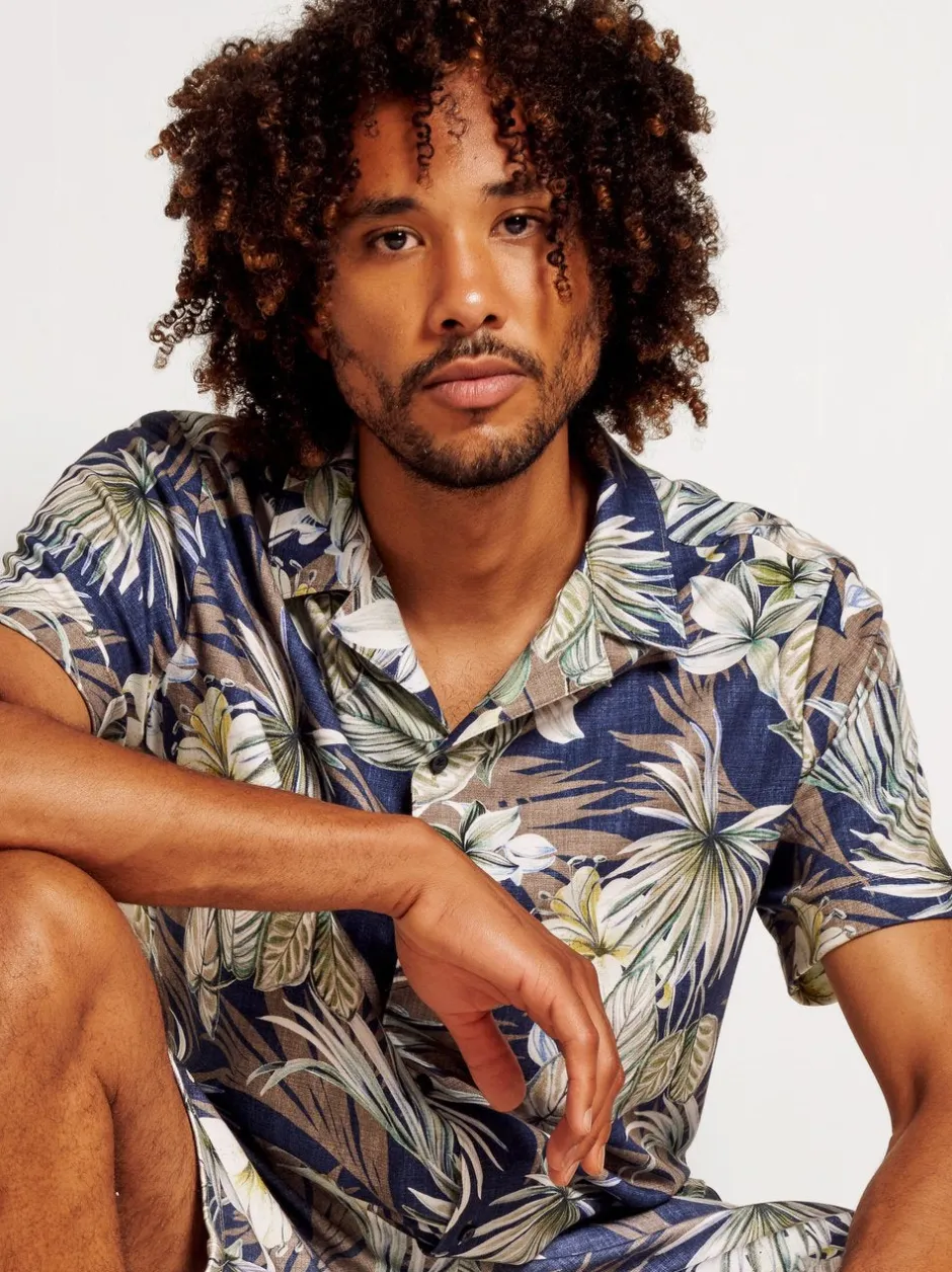 miesten paita, 83733-3-917 Vihreä Kuosi>Desoto Discount