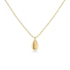 kaulakoru Drop Mini Necklace Gold, Gold pleated>Edblad Discount