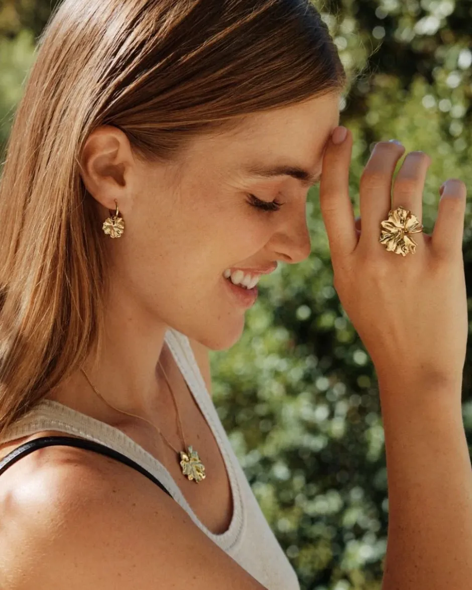 kaulakoru Gerana Necklace L, Gold pleated>Edblad Outlet