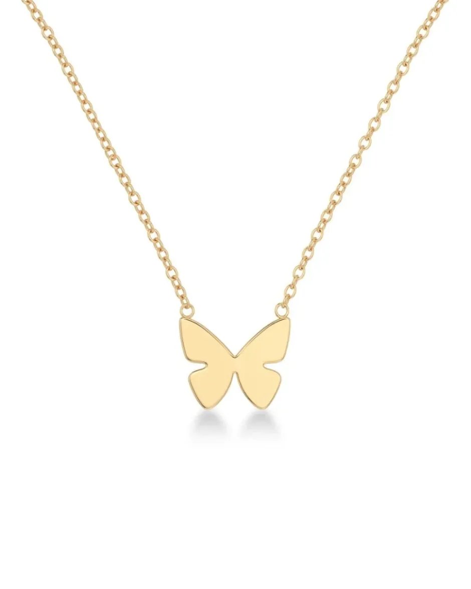 kaulakoru Papillon Necklace Gold, Gold pleated>Edblad Hot