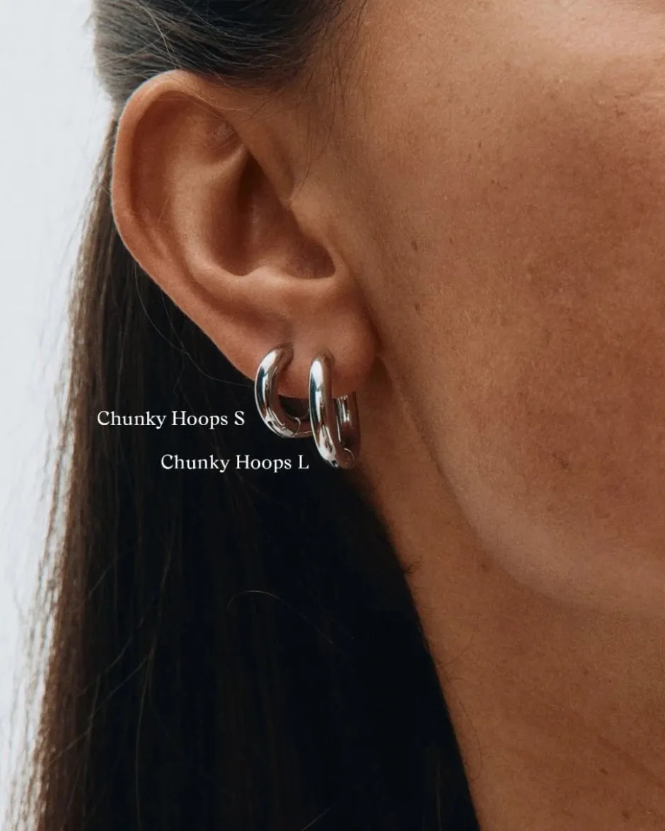 korvakorut, CHUNKY HOOPS S STEEL 14mm>Edblad