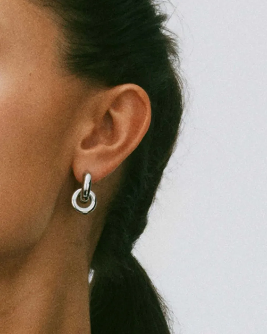 korvakorut Chunky Eternal Earrings Steel, Stainless steel>Edblad