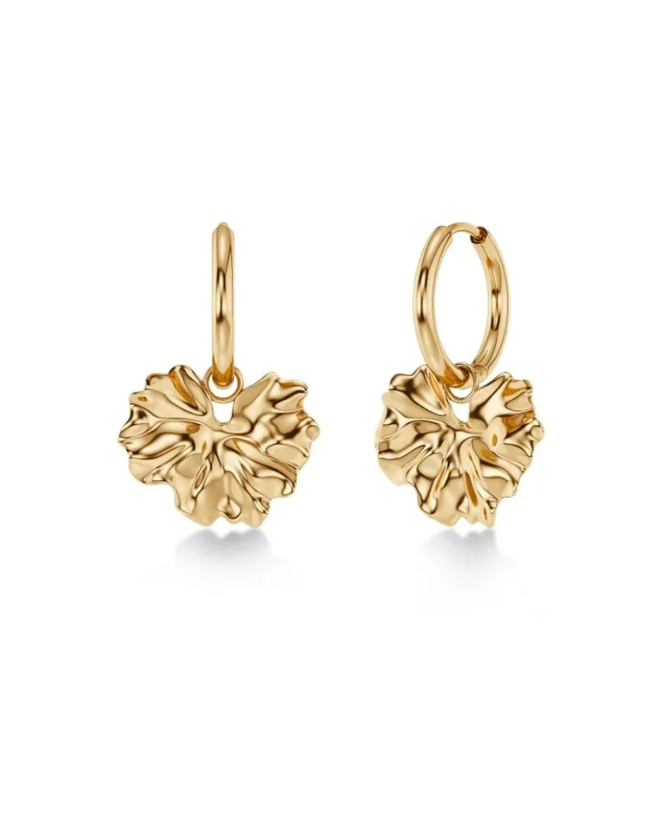 korvakorut Gerana Hoops, Gold pleated>Edblad