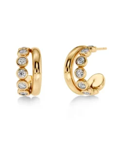 korvakorut Grace Hoops L, Gold pleated>Edblad Clearance