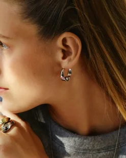 korvakorut, HELIX HOOPS L STEEL>Edblad Sale