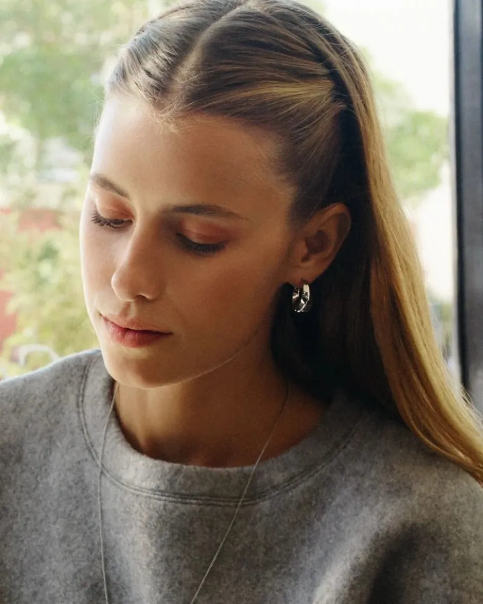 korvakorut, HELIX HOOPS L STEEL>Edblad Sale