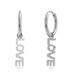 korvakorut Love Hoops Steel, Stainless steel>Edblad New