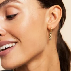 korvakorut Love Hoops Steel, Stainless steel>Edblad New