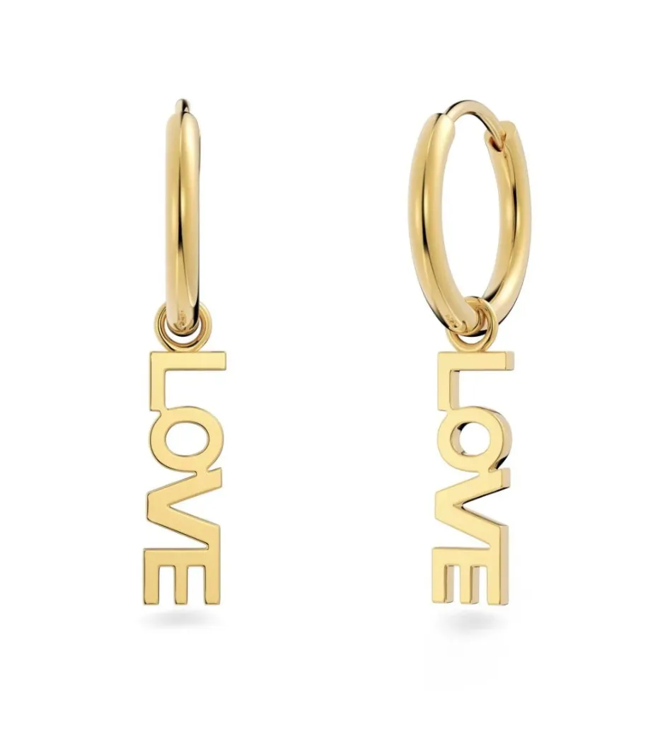 korvakorut Love Hoops Gold, Gold pleated>Edblad Clearance