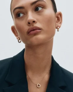 korvakorut Monaco Earrings Mini Gold, Gold pleated>Edblad Clearance