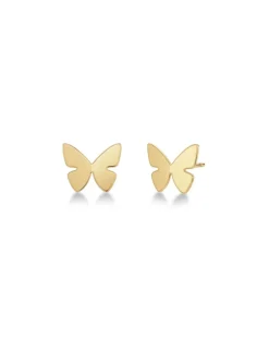 korvakorut Papillon Studs Gold, Gold pleated>Edblad Hot