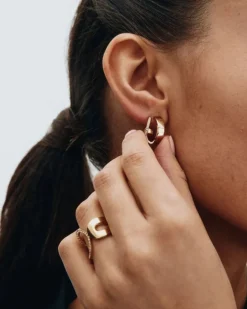 korvakorut, PLIÉ HOOPS DOUBLE GOLD>Edblad Clearance