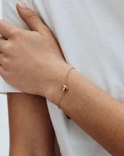 rannekoru Barley Bracelet Gold, Gold pleated>Edblad New