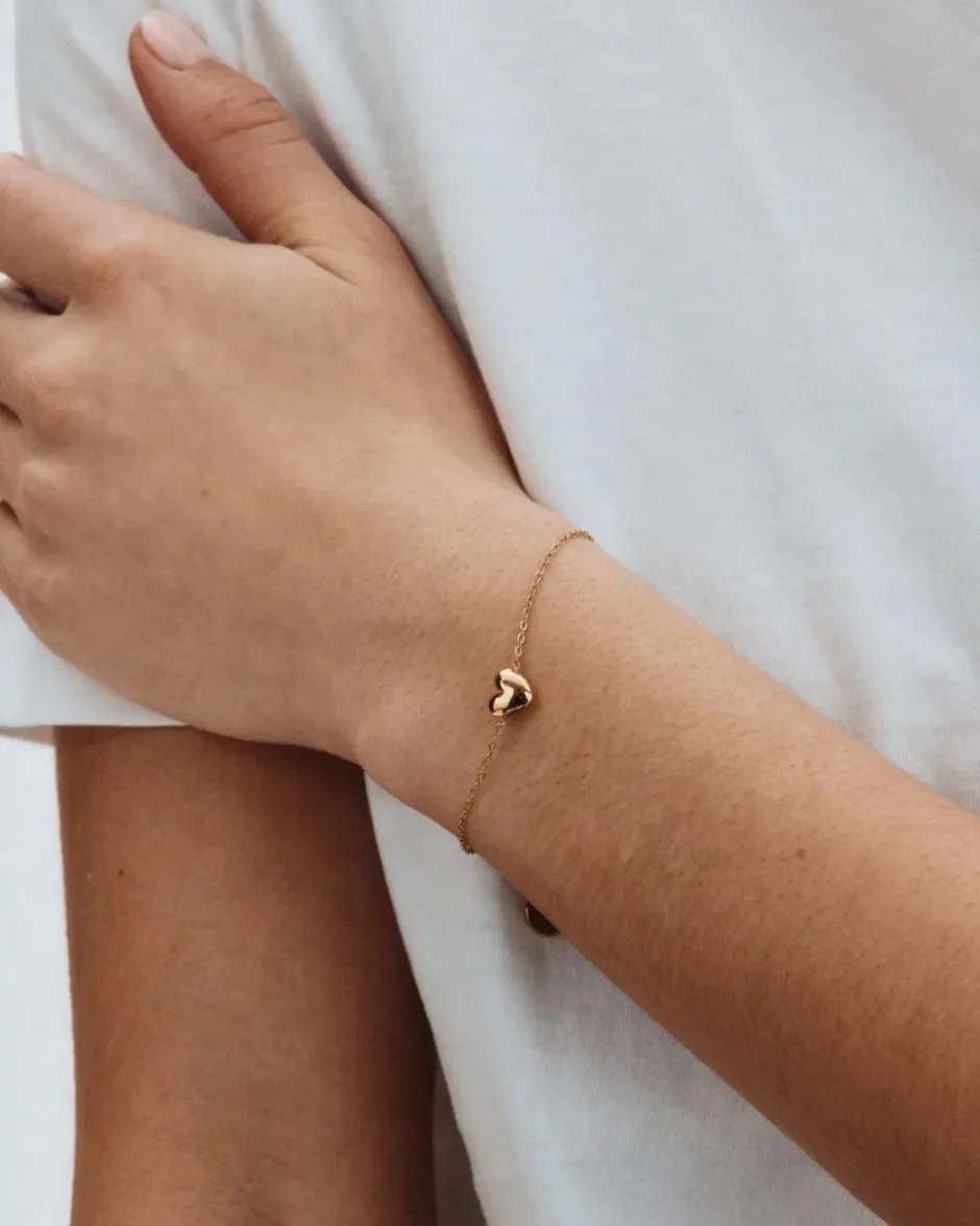 rannekoru Barley Bracelet Gold, Gold pleated>Edblad New