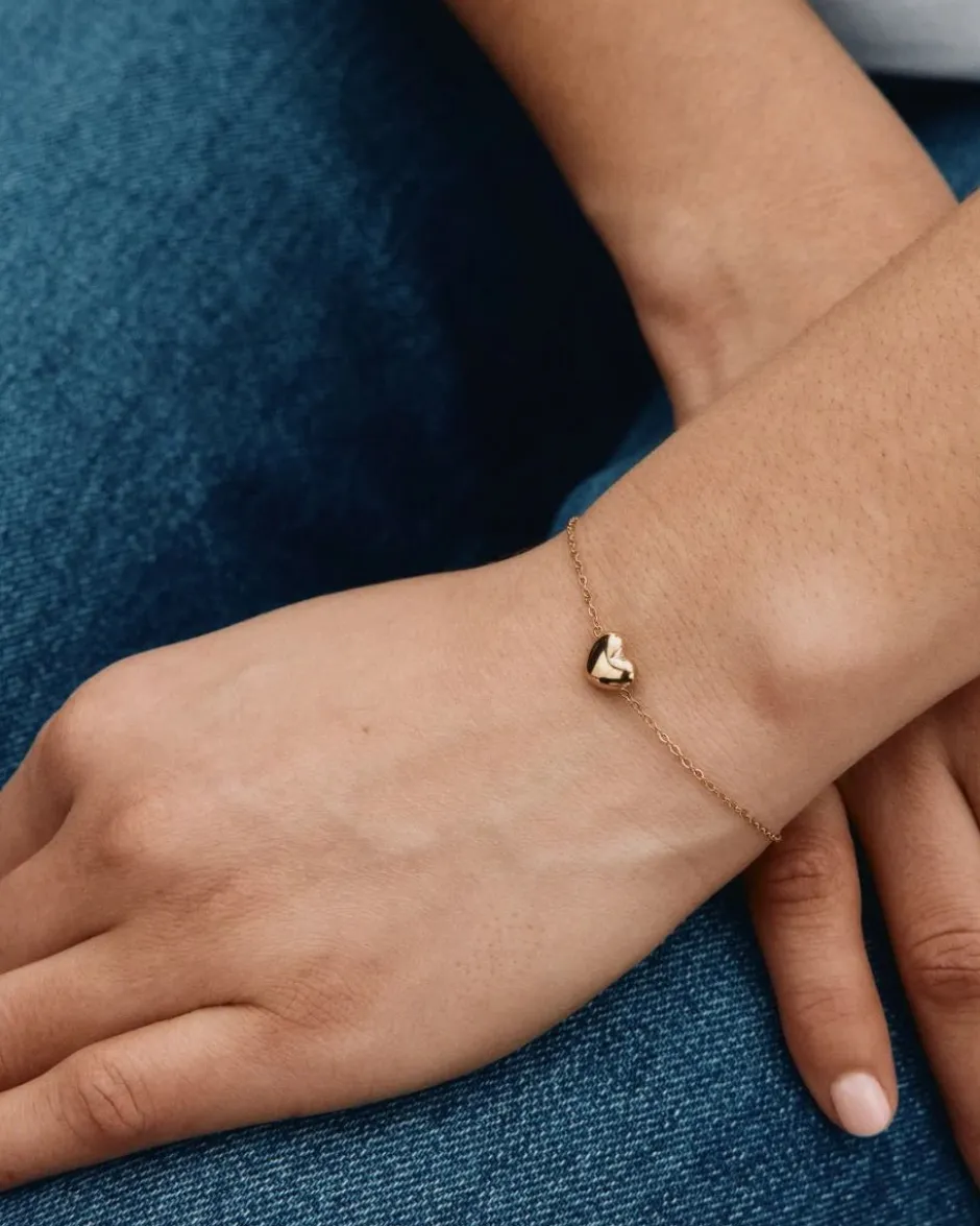 rannekoru Barley Bracelet Gold, Gold pleated>Edblad New