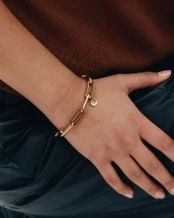 rannekoru Ivy Maxi Bracelet Gold, Gold pleated>Edblad Online