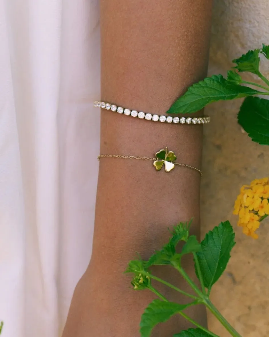 rannekoru Lucky Bracelet Gold, Gold pleated>Edblad Discount