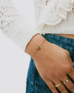 rannekoru Papillon Bracelet Gold, Gold pleated>Edblad Best