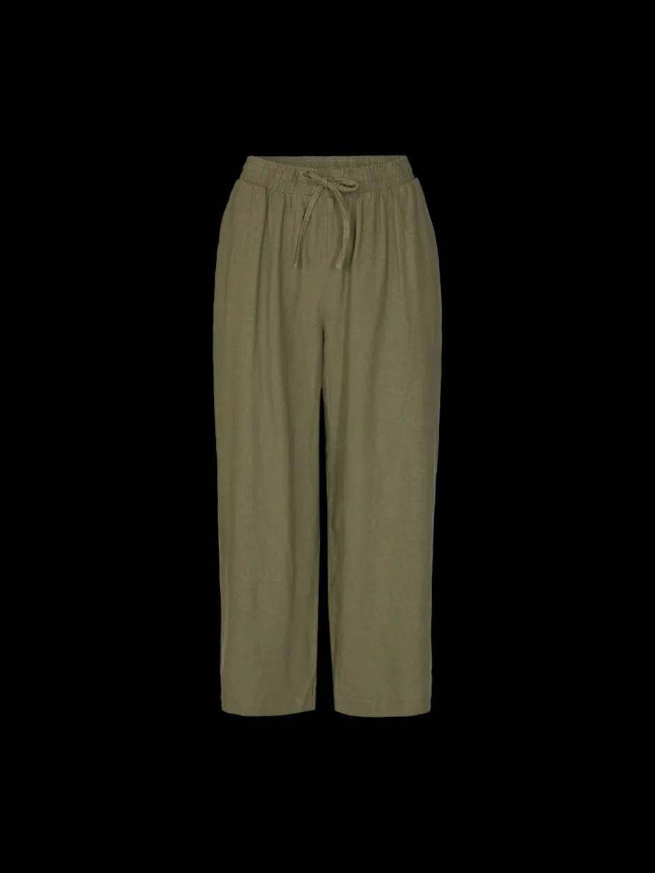 Naisten housut LA PANT 7/8 LINEN>Freequent Hot