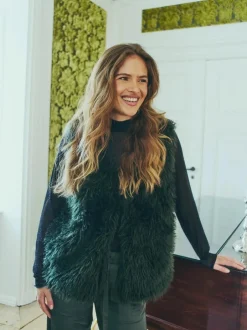 naisten liivi, FINE VA TUMMANVIHREÄ>Freequent Outlet