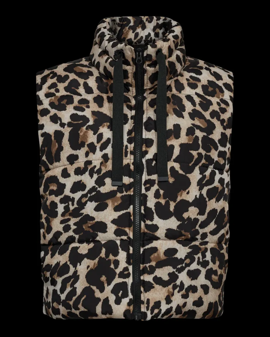 naisten liivi, JOYCO WAISTCOAT Ruskea Kuosi>Freequent New