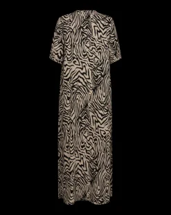 naisten mekko, LARIN DRESS Ruskea Kuosi>Freequent Online