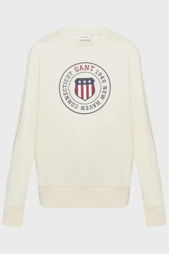 miesten collegepaita Graphic C-Neck,>Gant New