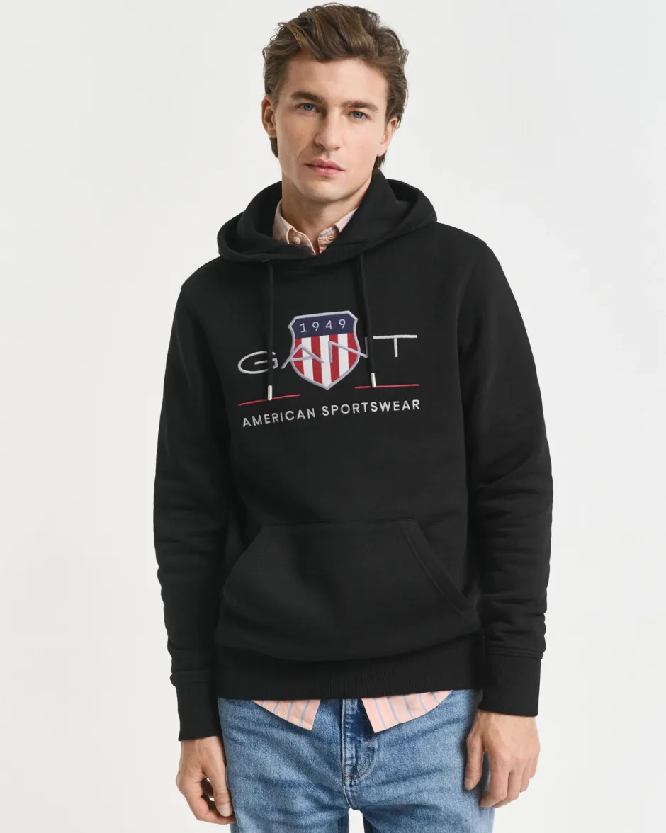 miesten huppari REG ARCHIVE SHIELD HOODIE,>Gant Clearance