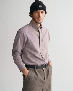 miesten kauluspaita, POPLIN MICRO GINGHAM>Gant