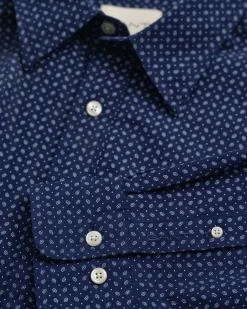 miesten kauluspaita, REG MICRO PRINT SHIRT>Gant Online