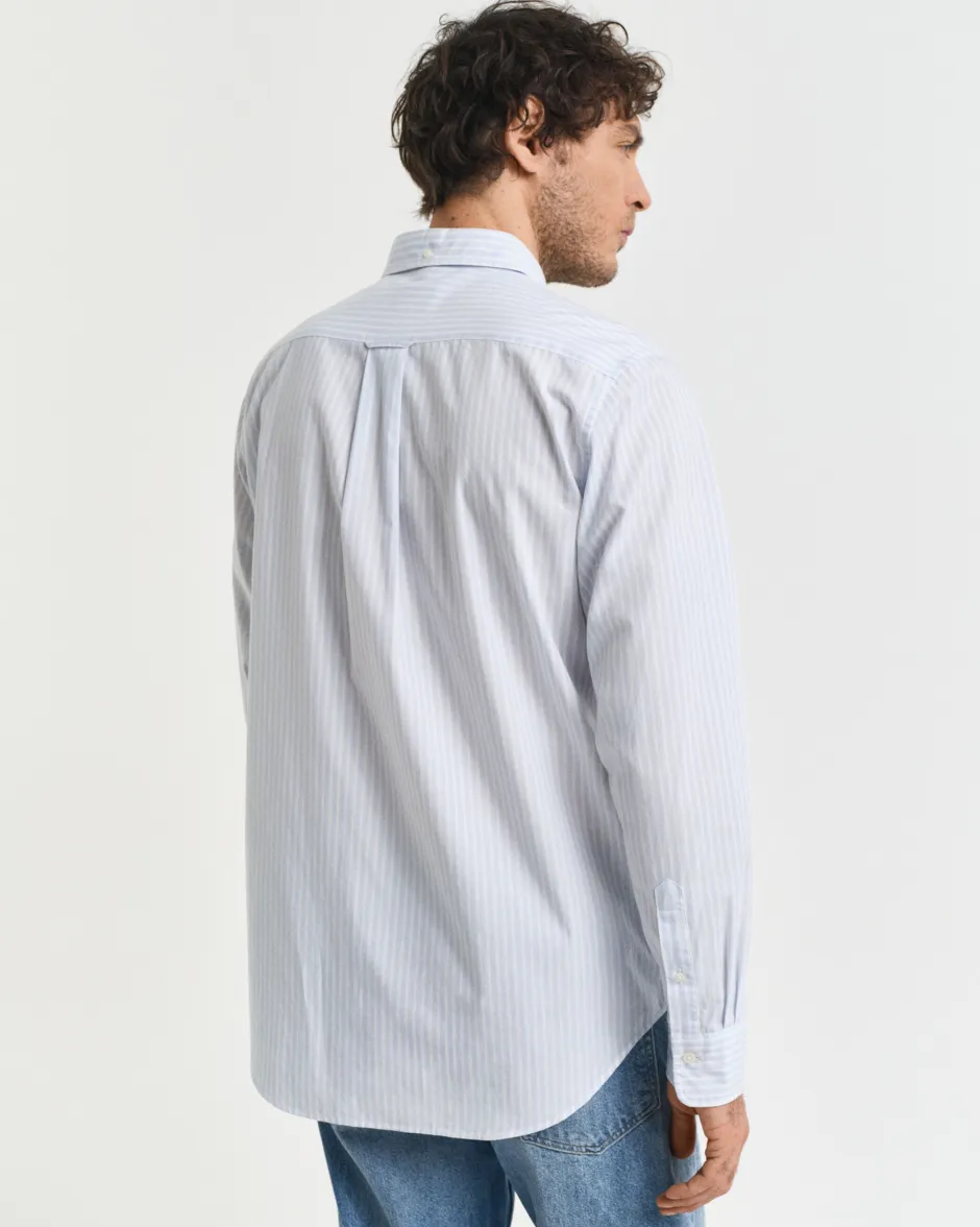 miesten kauluspaita, REG CLASSIC POPLIN STRIPE>Gant Outlet