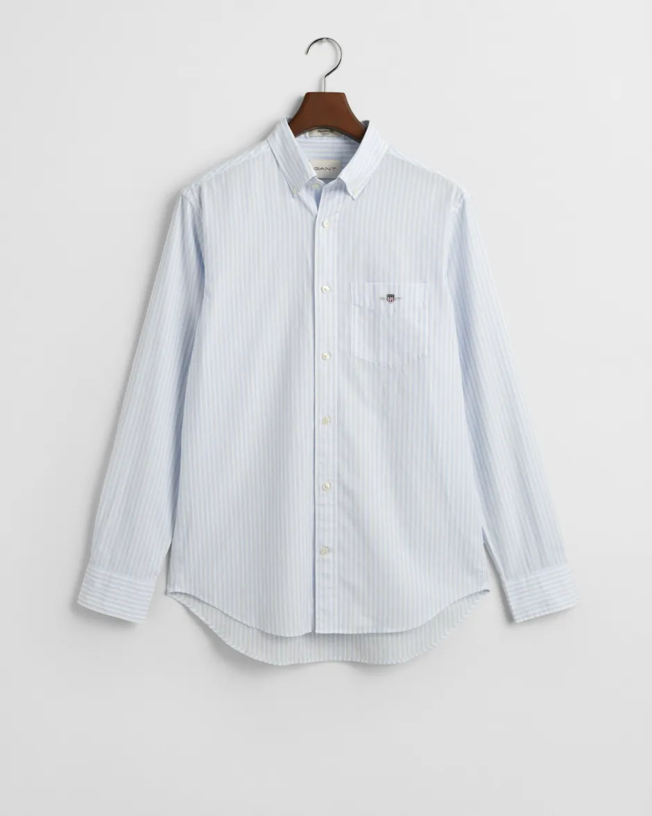 miesten kauluspaita, REG CLASSIC POPLIN STRIPE>Gant Outlet