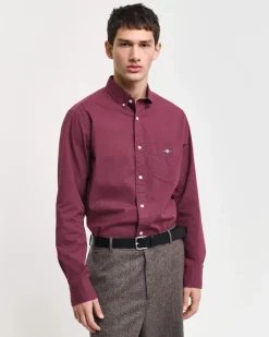 Miesten Kauluspaita, MICRO PRINT Punainen Kuosi>Gant Outlet