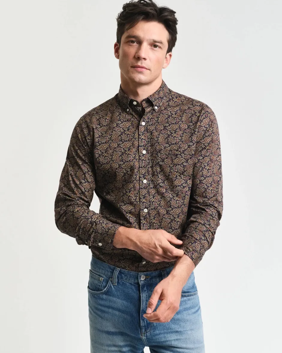 miesten kauluspaita, PAISLEY PRINTED SHIRT>Gant Online